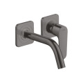 Смеситель Axor Citterio M для раковины из стены на 2 отверстия, излив 167 мм 34113340 Brushed Black Chrome