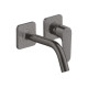 Смеситель Axor Citterio M для раковины из стены на 2 отверстия, излив 167 мм 34113340 Brushed Black Chrome
