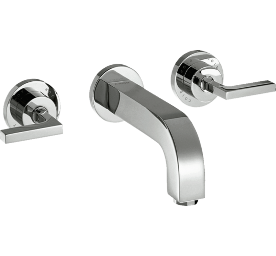 Змішувач Axor Citterio 222 Lever для раковини зі стіни на 3 отвори 39147000 Chrome