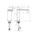 Смеситель Axor MyEdition 230 для раковины Chrome/Black Glass 47020600