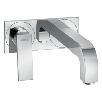 Смеситель Axor Citterio 220 Lever для раковины из стены на пластине Chrome 39119000