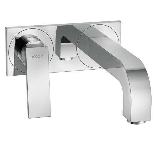 Змішувач Axor Citterio 220 Lever для раковини зі стіни на пластині Chrome 39119000