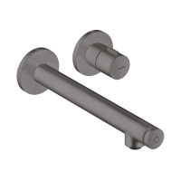 Смеситель Axor Uno Select для раковины из стены, излив 220 мм Brushed Black Chrome 45113340