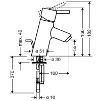 Смеситель hansgrohe Talis S для раковины, хром 32032000