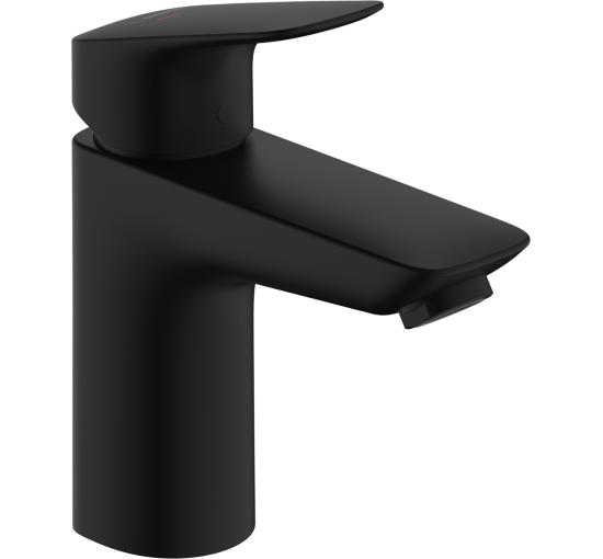 Змішувач hansgrohe Logis CoolStart для раковини без зливного набору, чорний матовий 71103670