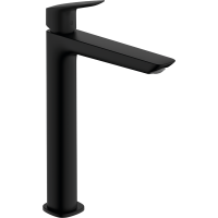 Змішувач hansgrohe Logis для раковини з зливним набором, чорний матовий 71257670