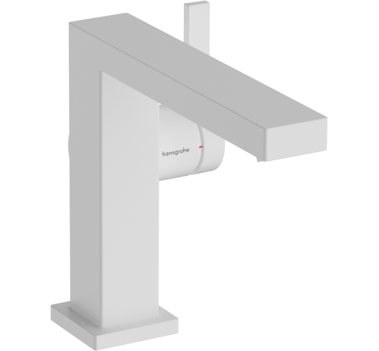 Смеситель hansgrohe Tecturis E CoolStart EcoSmart+ для раковины без сливного гарнитура, белый матовый 73021700