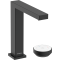 Змішувач hansgrohe Tecturis E CoolStart EcoSmart+ для раковини зі зливним гарнітуром, чорний матовий 73040670
