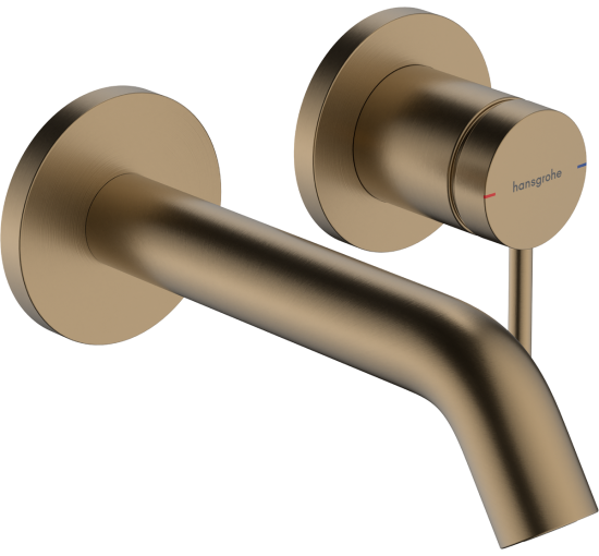 Смеситель hansgrohe Tecturis S для раковины скрытого монтажа, бронза 73350140