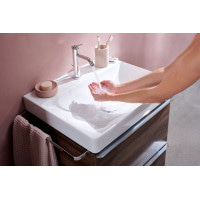 Змішувач для умивальника одноважільний HANSGROHE Tecturis S EcoSmart+ хром латунь з донним клапаном 73310000