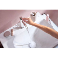 Змішувач для умивальника одноважільний HANSGROHE Tecturis S EcoSmart+ хром латунь з донним клапаном 73310000