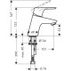 Смеситель на раковину одновентильный HANSGROHE Focus хром латунь с донным клапаном 31604000