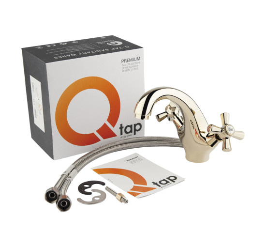 Змішувач для раковини Qtap Liberty ORO 161