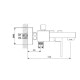Смеситель для ванны NEWARC Cubic 871511N