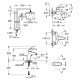 Набір змішувачів Grohe Eurosmart 123389M