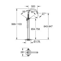 Змішувач для ванни Grohe Grandera 23318000