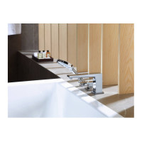 Смеситель Hansgrohe Metropol на край ванны на 3 отверстия Secuflex хромированный (32550000)