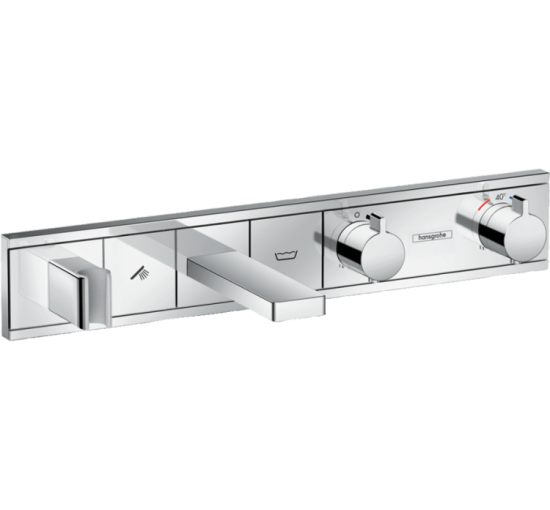 Термостат скрытого монтажа Hansgrohe RainSelect для ванной на 2 клавиши Chrome (15359000)