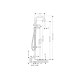 Смеситель Axor One для напольной ванны . Brushed Nickel (48440820)