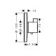Термостат скрытого монтажа Hansgrohe Ecostat S Highﬂow (15756000)