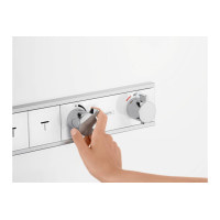Термостат скрытого монтажа Hansgrohe RainSelect на 4 клавиши, Chrome/Black (15357600)