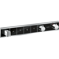 Термостат прихованого монтажу Hansgrohe RainSelect на 4 клавіші, Chrome/Black (15357600)