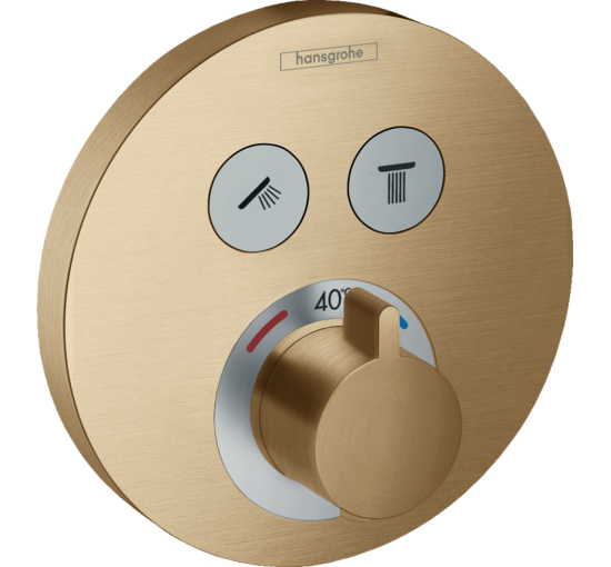 Термостат hansgrohe ShowerSelect S для душа, бронза матовый 15743140