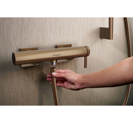 Смеситель hansgrohe Tecturis E для душа, бронза 73620140