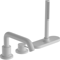 Смеситель hansgrohe Tecturis S на борт ванны, белый матовый 73447700