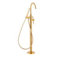 Змішувач для ванни і душу підлоговий KFA Armatura MOZA BRUSHED GOLD