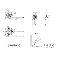 Смеситель для ванны Qtap Grand BCR 005