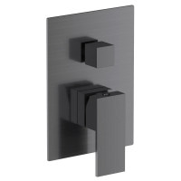 Смеситель скрытого монтажа с переключателем VOLLE PARDO серый латунь 180x130мм 1548.030206