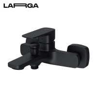 Смеситель для ванны и душа чёрный Cersanit