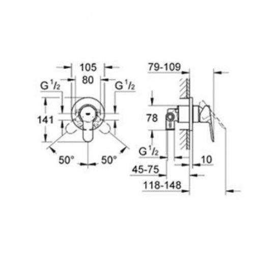 Смеситель для душа Grohe BauLoop (29042000)