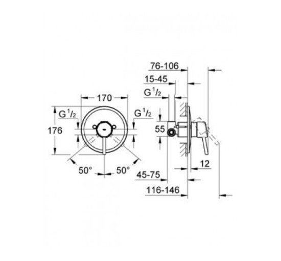 Смеситель для душа Grohe Concetto (32213001)