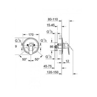 Смеситель для душа Grohe Eurosmart Cosmopolitan (32880000)