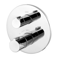 Смеситель скрытого монтажа терморегулирующий душ IMPRESE CENTRUM хром латунь 170мм VRB-15400Z