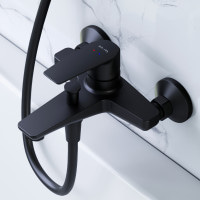 Смеситель для ванны и душа, черный AM.PM F90E10022 Gem