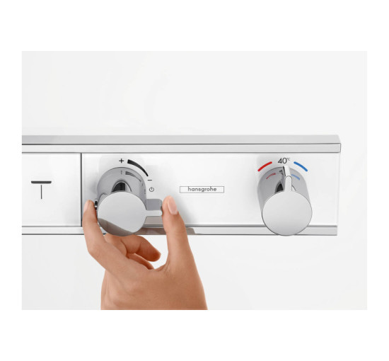 Термостат скрытого монтажа Hansgrohe RainSelect на 4 клавиши, Chrome/White (15357400)