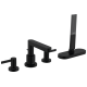 Смеситель Hansgrohe Finoris врезной на край ванны 4 отв с sBox Matt Black (76444670)