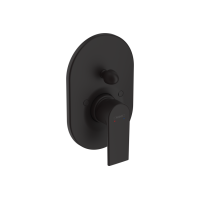 Змішувач Hansgrohe Vernis Shape прихованого монтажу для ванни/душу, верхня частина 200 Matt Black (71458670)