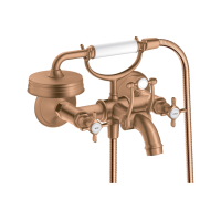 Змішувач Axor Montreux для ванни двохвентельний Cross 16540140 Brushed Bronze