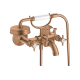 Змішувач Axor Montreux для ванни двохвентельний Cross 16540140 Brushed Bronze