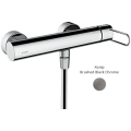 Смеситель Axor Uno для душа, ручка Loop, цвет Brushed Black Chrome 38621340