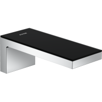 Излив Axor MyEdition на ванну, выступ 176 мм Chrome с накладкой Black Glass (47410600)