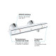 Смеситель для душа с термостатом GROHE Precision Trend хром латунь без душевого набора 34229002