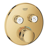 Внешняя часть смесителя без скрытой части GROHE Grohtherm SmartControl золото латунь 158мм 29119GL0