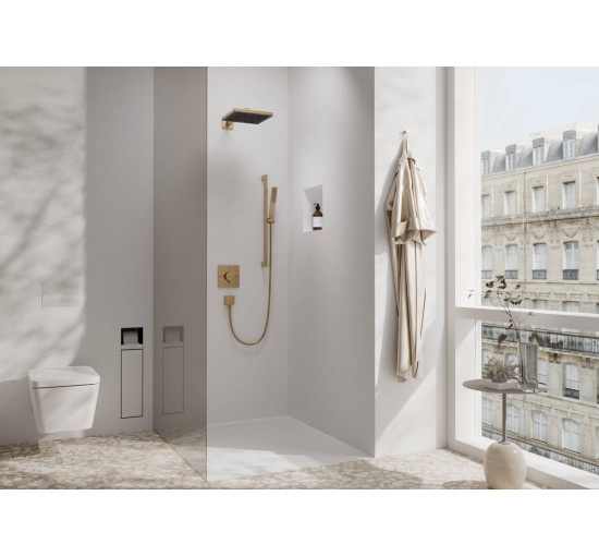 Термостат hansgrohe ShowerSelect Comfort E для душа 15572140 бронза