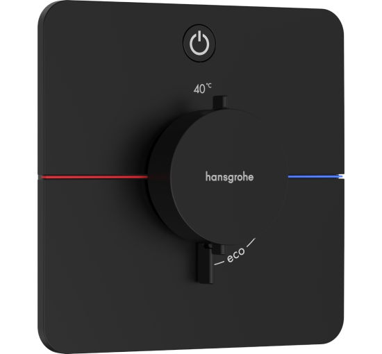 Термостат hansgrohe ShowerSelect Comfort Q для душа 15581670 чорний матовий