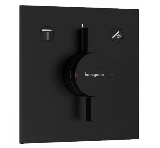 Смеситель hansgrohe DuoTurn E для душа скрытого монтажа, черный матовый 75417670